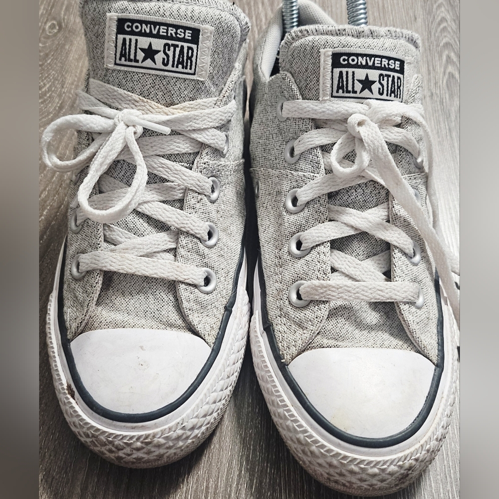 Converse Chuck Taylor Madison gray/black thick tounge sneakers Womens Size 6